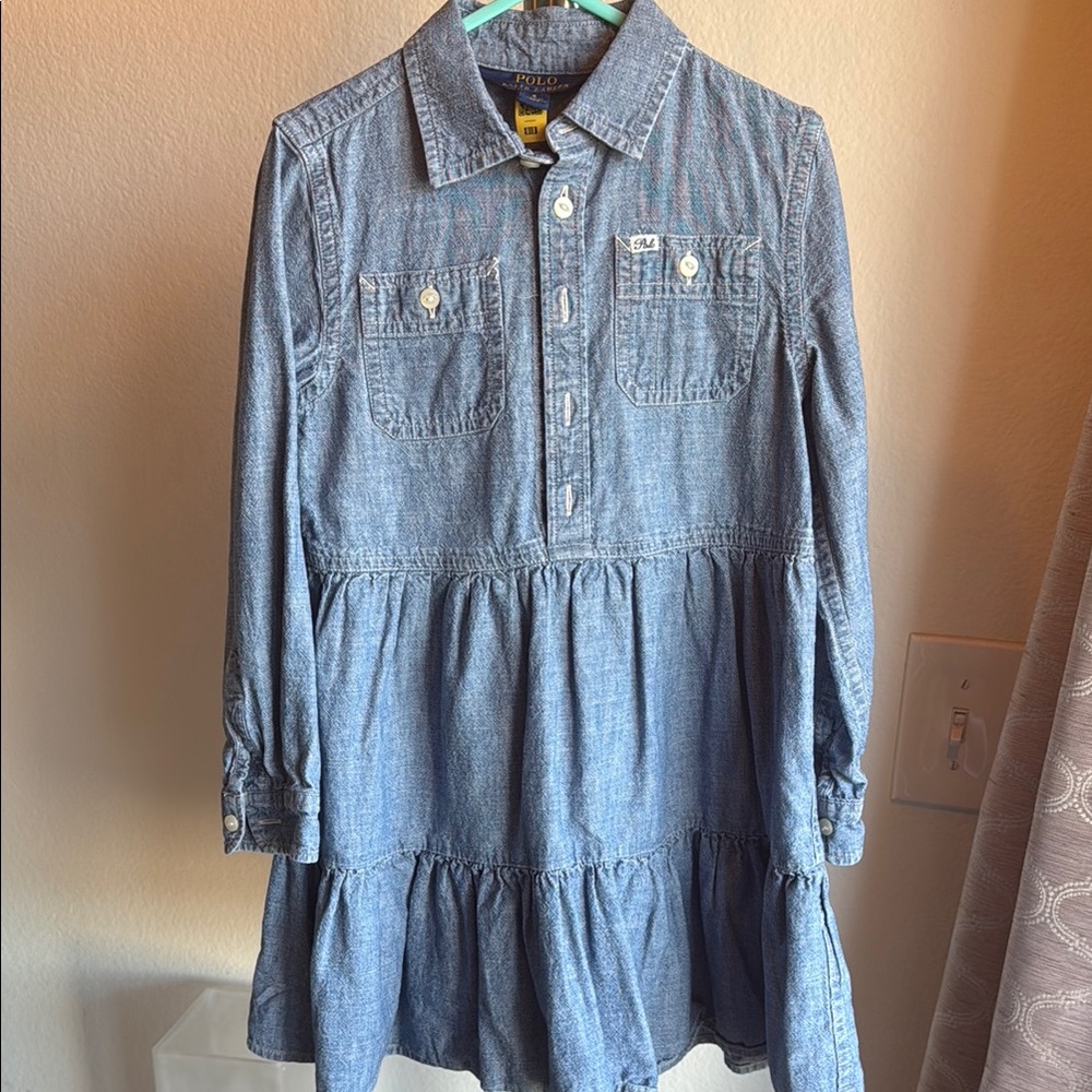 Ralph Lauren Indigo Tiered Denim Dress